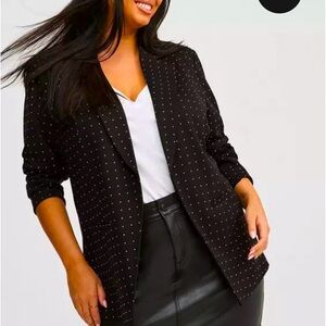Rhinestone Ponte Parker Blazer
